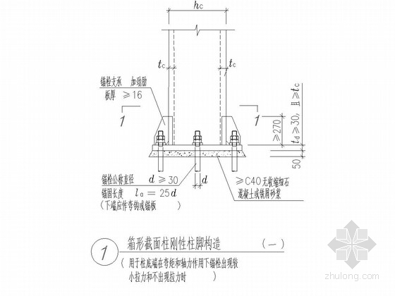 箱型梁柱设计图-箱形梁与箱形柱的刚性连接 