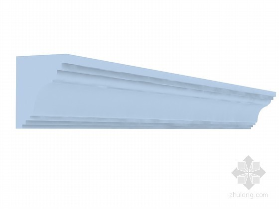 装饰角线CAD资料下载-简约角线3D模型下载