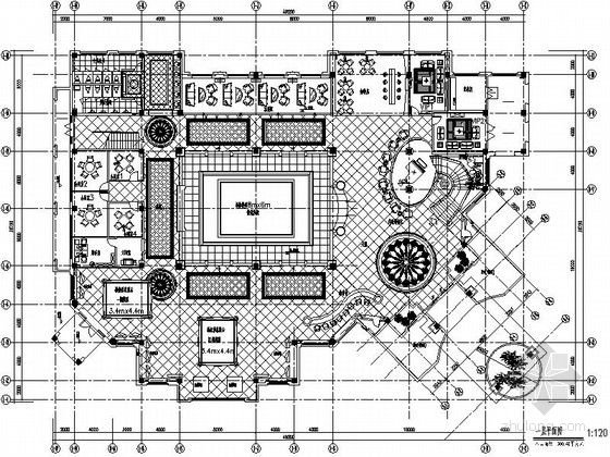 四层别墅欧式装修设计资料下载-[江苏]欧式风情两层售楼处装修设计施工图
