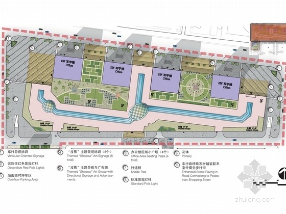 花园式商业中心广场资料下载-[唐山]商业中心广场景观环境设计方案