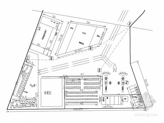 混凝土拌合站CAD规划图资料下载-[内蒙古]高速公路工程混凝土拌合站建设方案（含CAD图 计算书）