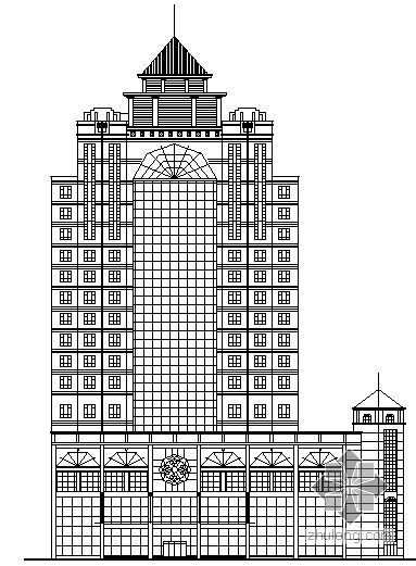 欧式二层酒店建筑施工图资料下载-某十八层酒店建筑施工图