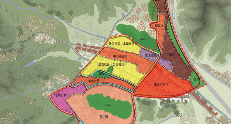 [浙江]杭州龙坞片区暨龙坞旅游概念规划 B-2 功能分区