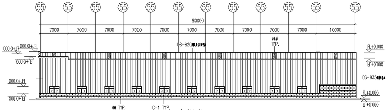 鹏翔岗石有限公司A栋门式钢屋架扩建厂房（CAD，15张）_3