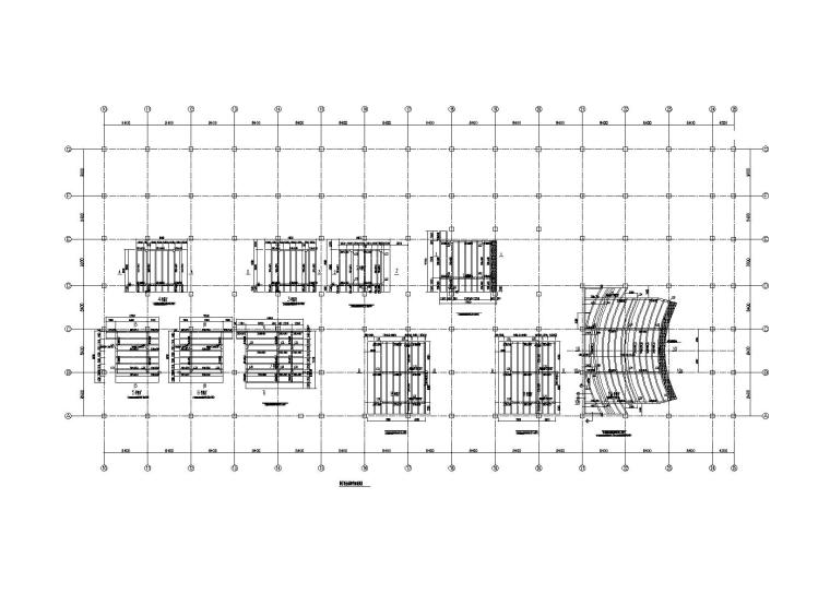 钢筋砼斜屋面施工图资料下载-4层钢混框架结构商业综合体结构施工图2016