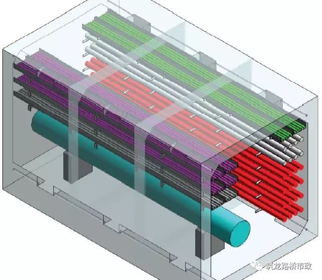 利用BIM模型展示的城市综合管廊细部结构_2