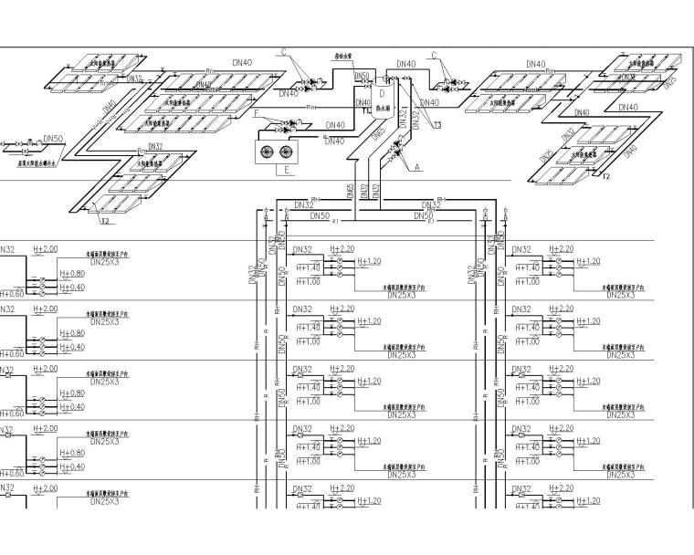 高层建筑给水工程资料下载-高层建筑太阳能热水给水系统图