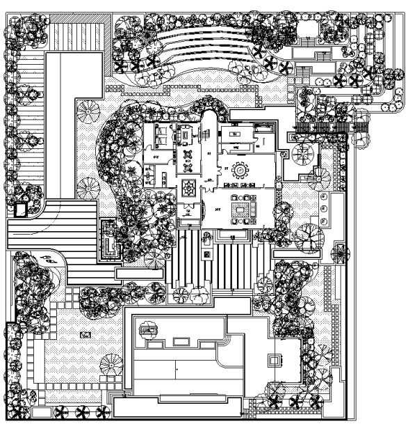 别墅花园绿化设计资料下载-[广东]高端屋顶花园别墅区景观设计全套施工图