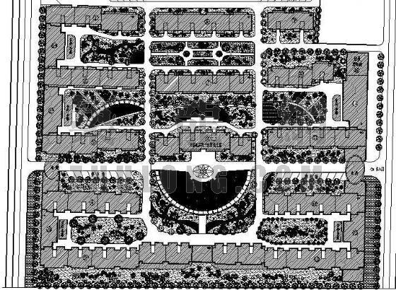 小区规划竖向设计图资料下载-小区规划绿化设计图纸