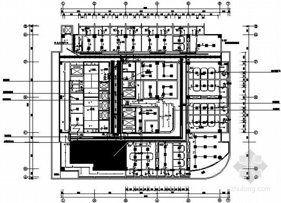 住院大楼电气施工图纸资料下载-[郑州]某医院住院大楼强电部分电气装修图纸