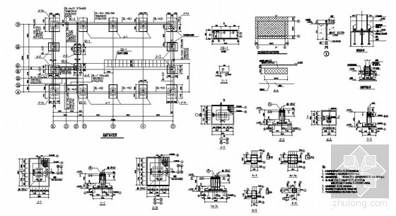 钢结构屋面板配筋资料下载-某钢结构厂房结构设计图