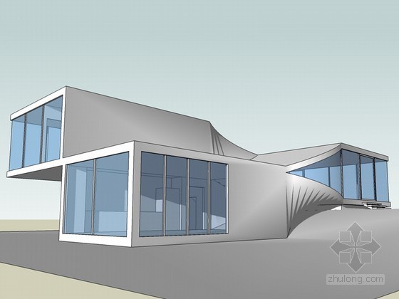 异形建筑SketchUp模型下载