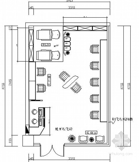 现代风格理发店资料下载-[山东]黑白流线风小空间理发店设计（含效果图）