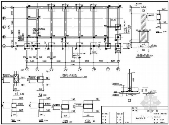 2层砌体结构厂房资料下载-某2层砌体木屋架办公楼结构施工图