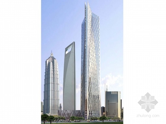 上海高层酒店设计方案资料下载-[上海]超高层玻璃幕墙办公塔楼建筑设计方案文本（知名事务所）