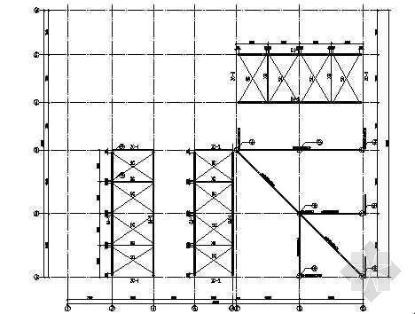 单层混凝土工业厂房结构图资料下载-某L型工业厂房结构图纸