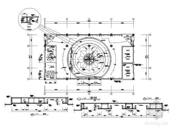 CAD造型顶设计资料下载-豪华舞厅造型顶详图