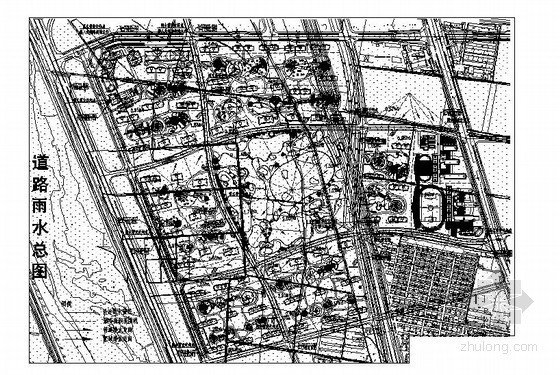 厂区道路景观施工图资料下载-[太原]小区室外道路排水工程施工图