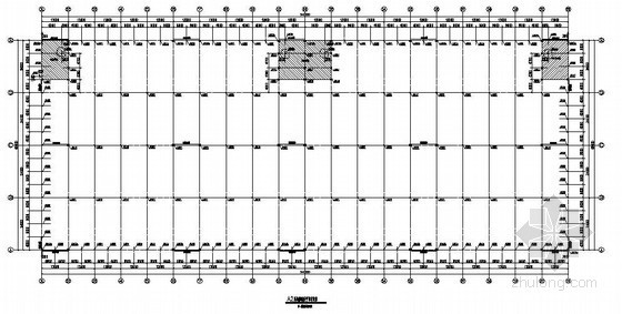 钢结构厂房夹层施工图资料下载-钢结构大型仓库结构施工图（带夹层 24米跨）