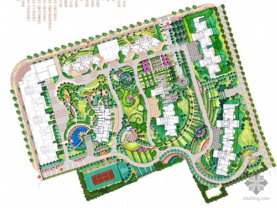 上海檀香花苑景观设计资料下载-上海楼盘景观设计方案