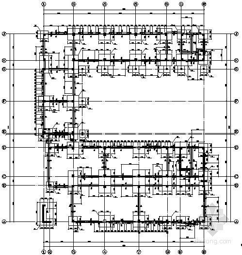 7层楼结构设计资料下载-[长沙]某7层框架结构机电实训楼结构设计图(中南院)