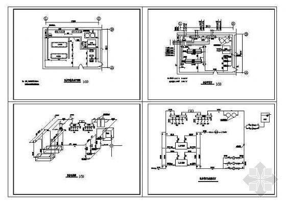 空压机机房图资料下载-某水源热泵机房施工图