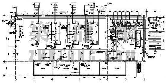 CAD廊架平面图资料下载-电缆桥架及配管配线平面图