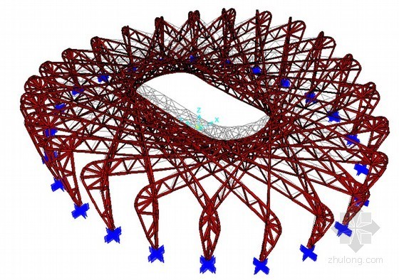 [北京]超大型体育馆工程异形钢结构安装施工方案（空间钢桁架、附图丰富）-组装图 