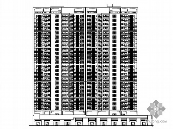 底商住宅施工套图资料下载-[东莞]新城小区二十四层住宅楼（3、4栋）建筑施工套图（含节能设计