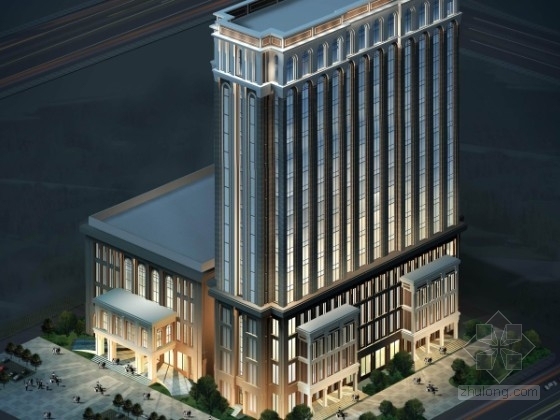 高端酒店建筑设计含cad资料下载-[郑州]某十九层星级酒店建筑设计方案文本（含CAD）