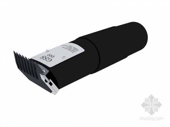 理发su资料下载-理发推子3D模型下载
