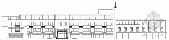 综合楼带效果图资料下载-某四层带植草屋面大型综合楼建筑方案图