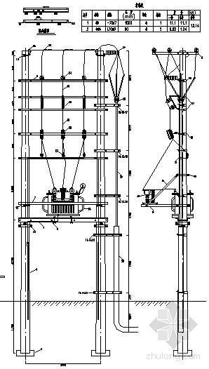 10kv户外高压计量箱资料下载-10KV架空高压计量与电杆拉力图