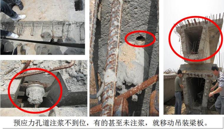 公路工程施工常见质量通病与防治措施培训PPT（81页）-预应力结构张拉、锚固、压浆控制不严