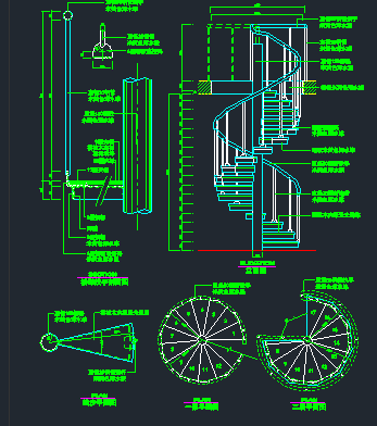 钢螺旋楼梯设计图资料下载-15款楼梯施工图