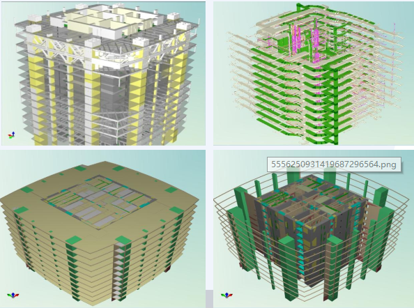 BIM在工程造价管理中运用及实施方法ppt（图文丰富，共189页）-BIM模型