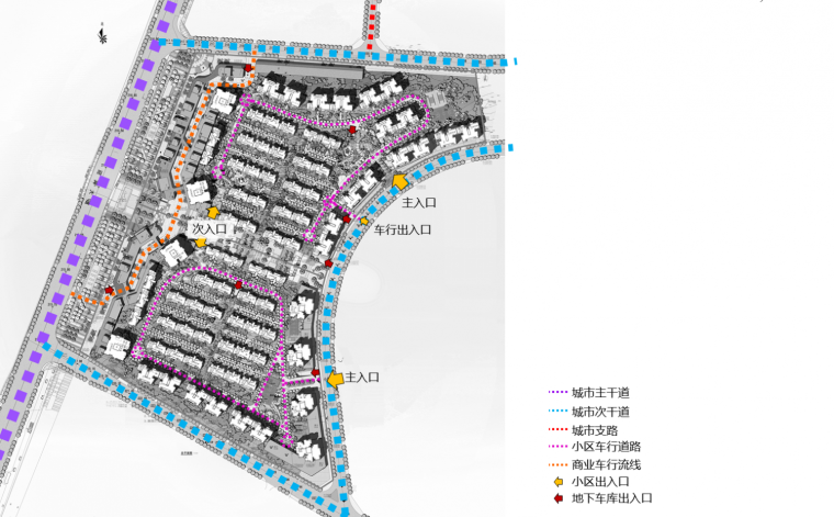 [重庆]新中式大型住宅区建筑设计方案文本分析图