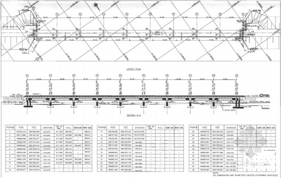 16m简支梁空心板全套资料下载-[PDF]国外9x20m简支梁铁路桥全套施工图（48页 英文）