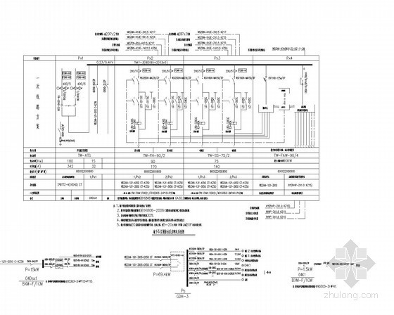 金融大厦空调系统设计资料下载-金融大厦电气系统图