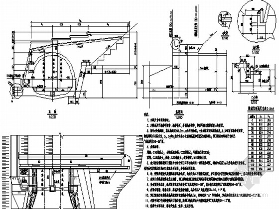 双耳墙洞门资料下载-知名大院设计铁路双线隧道各种洞门施工图48张（非常全面）
