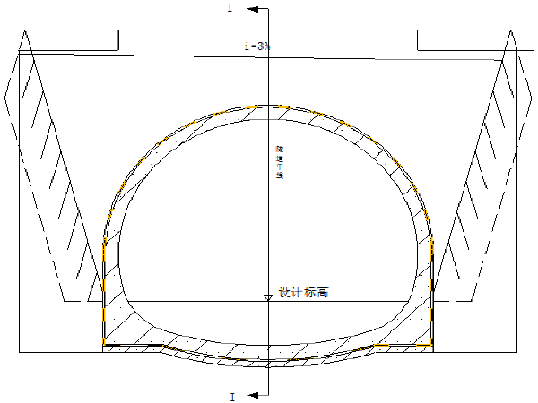 门式钢架预拼装资料下载-分离式单向行车双线隧道洞门设计