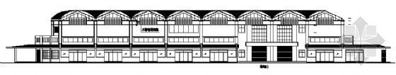 农贸市场统一风格设计资料下载-某农贸市场建筑图