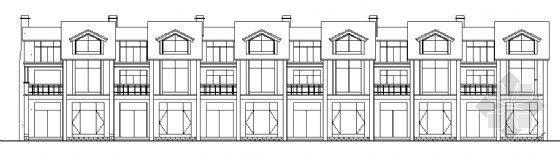 二层联排别墅CAD资料下载-薛家岛某二层联排别墅建筑方案图