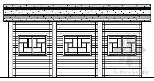 森林公园建设施工方案资料下载-某森林公园木屋施工详图