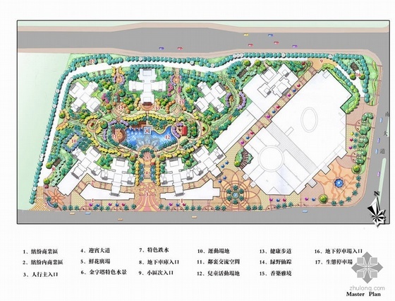 居住区方案设计说明资料下载-重庆地中海风情居住区景观方案设计文本