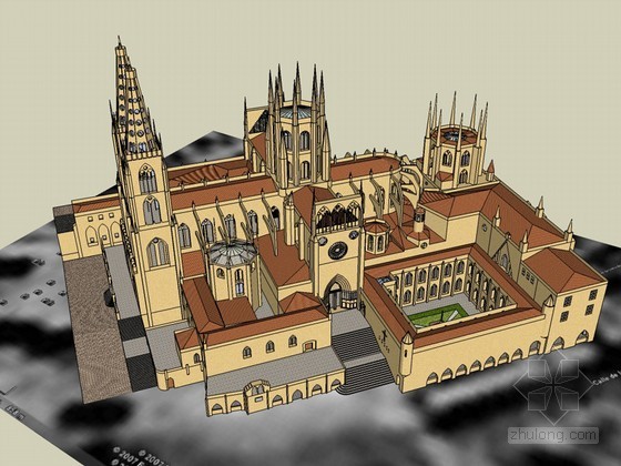 某宗教项目规划设计资料下载-宗教建筑SketchUp模型下载