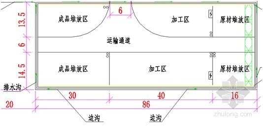 [贵州]高速公路扩容工程项目前期策划书83页（图表丰富）-钢筋场布置图 