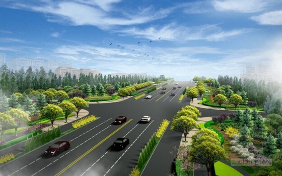 小区总图道路景观资料下载-[山东]道路景观绿化工程预算书(附全套图纸 2个标段)