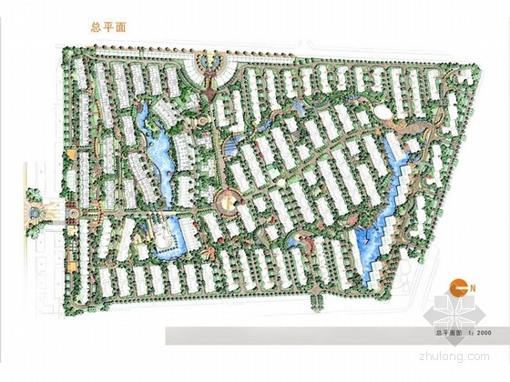 居住区PS文件资料下载-[武汉]生态居住区景观规划设计方案