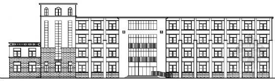 4层宿舍楼建筑设计方案资料下载-某四层宿舍楼建筑扩初图